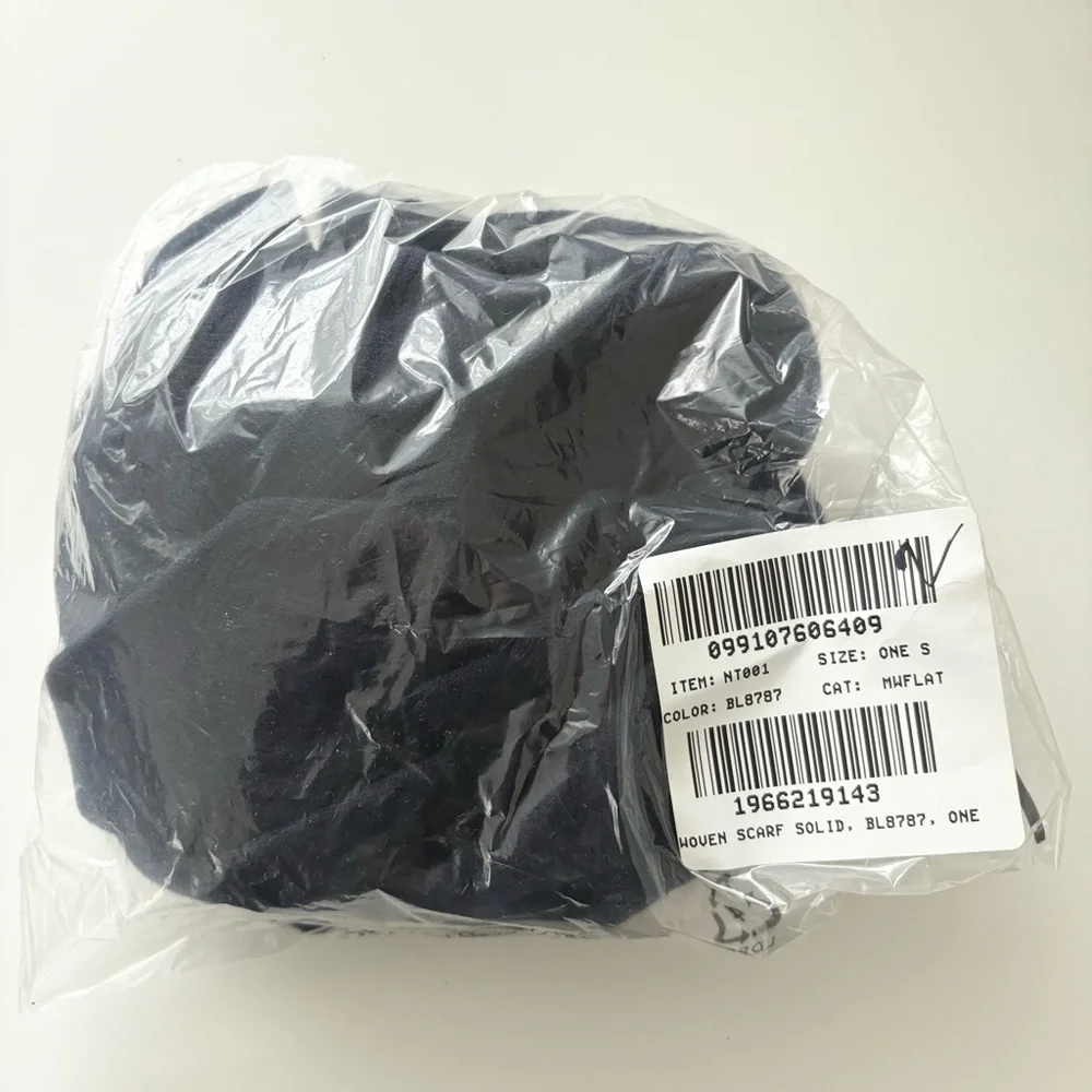 NWT Madewell Wool Scarf Dark Nightfall Navy Blue